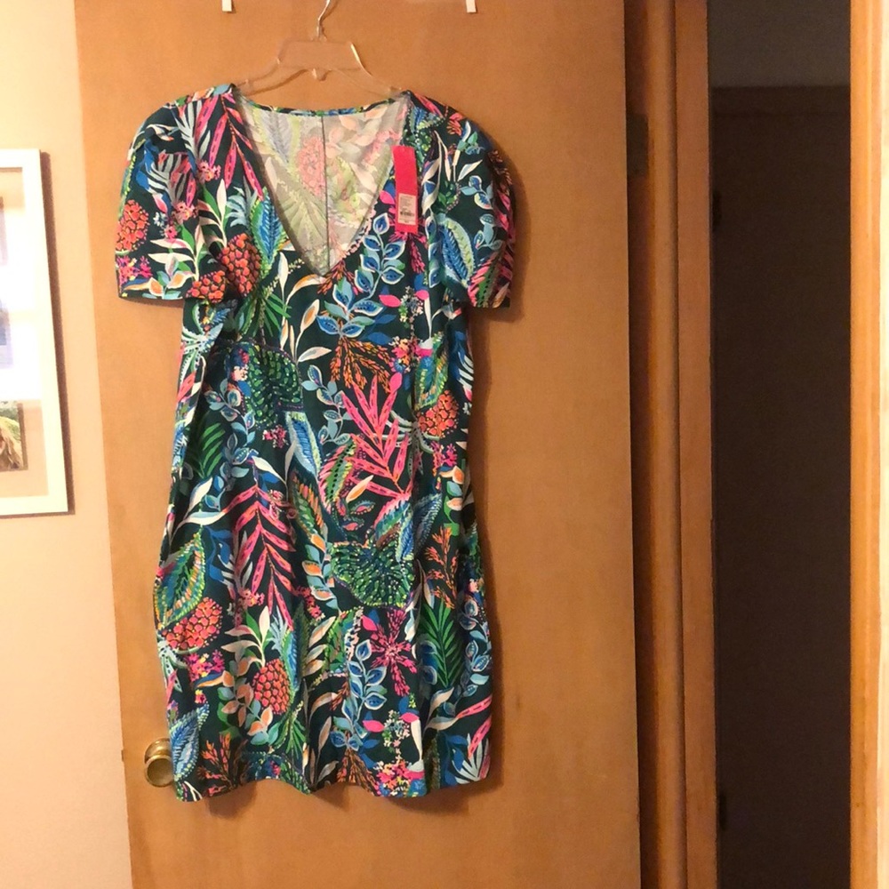 Lilly Pulitzer Aleece Green Floral Dress